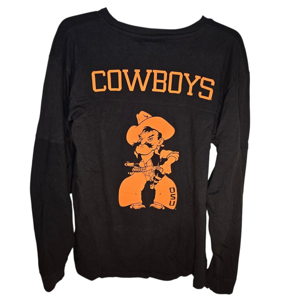 Pressbox by Royce Apparel Black Oklahoma State Cowboys Long Sleeve Large OSU